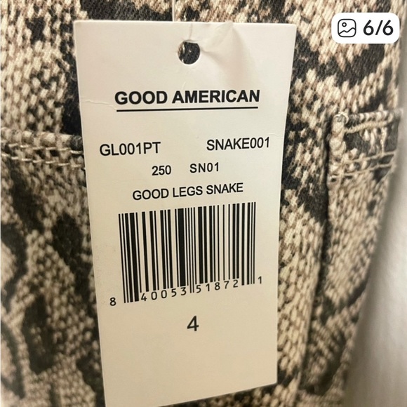 Good American Good Legs Python Print Jeans - Picture 6 of 6